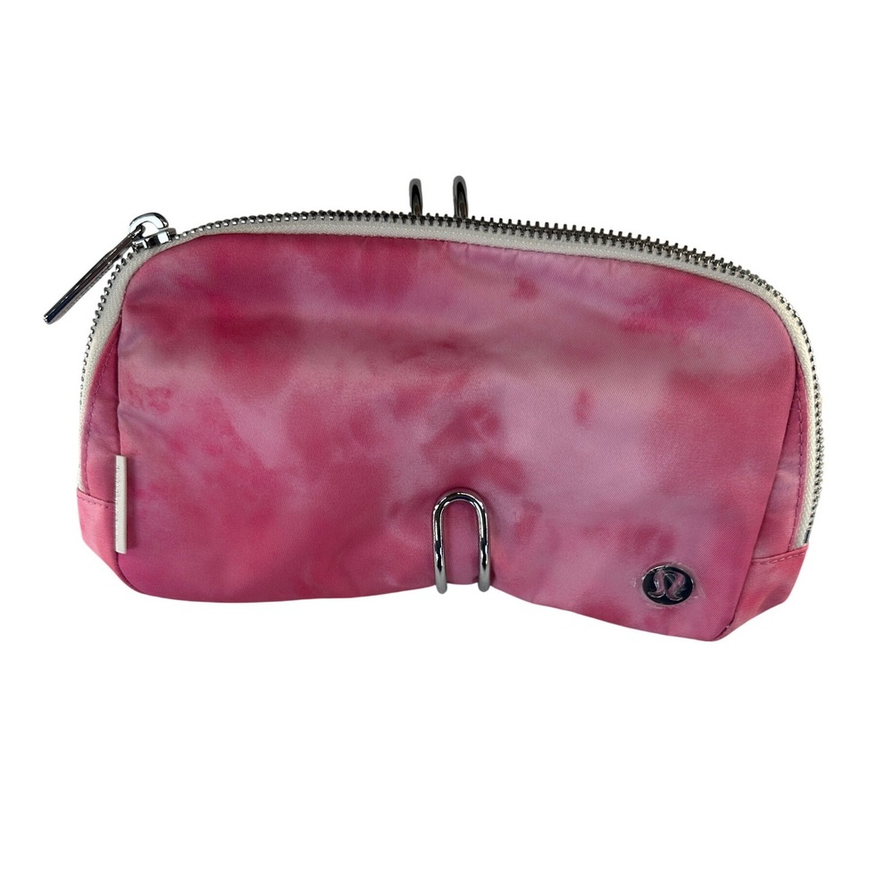 lululemon Everywhere Belt Bag O/S Sonic Pink Tie Dye Metal Hardware NEW